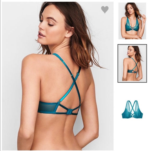 ★SALE! VS Very Sexy Strappy Plunge Bra NWT - Picture 4 of 8